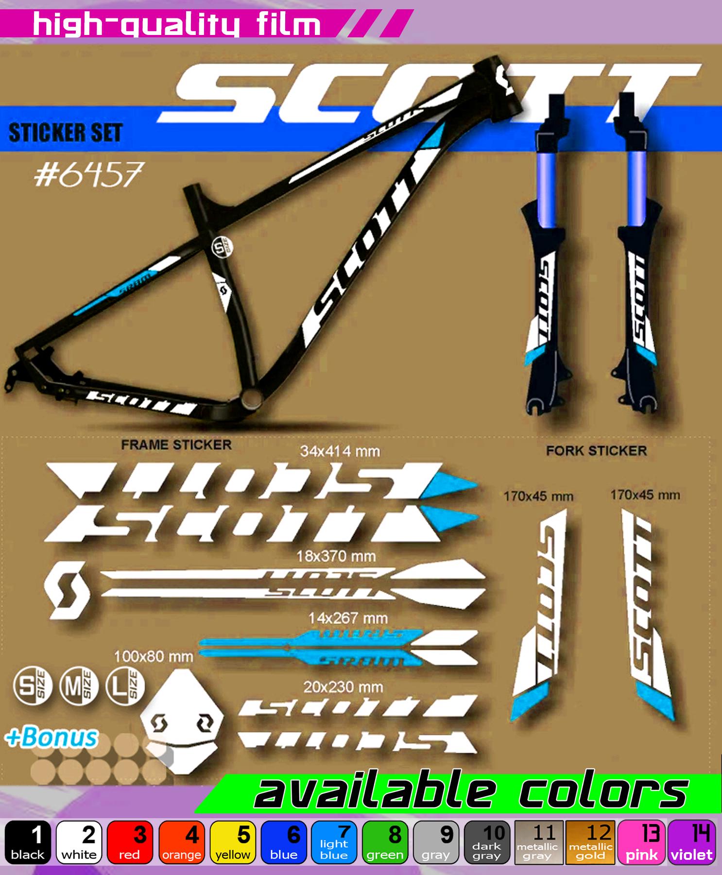 Adesivi Di Cerchi Per Biciclette Scott Scale MTB 29 - Star Sam - Foto 4