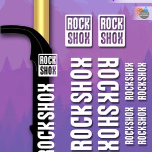 RockShox vinyl stickers, for the fork of the bicycle. high quality. bicycle stickers. ALL COLORS