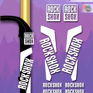 RockShox vinyl stickers, for the fork of the bicycle. high quality. bicycle stickers. ALL COLORS