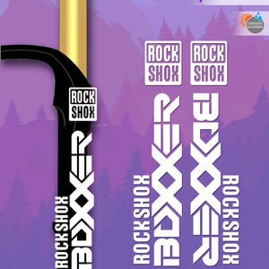RockShox Boxxer Vinyl-Aufkleber, für die Gabel des Fahrrads. hochwertig. Fahrrad Aufkleber. ALLE FARBEN