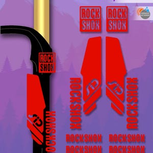 RockShox Sid vinyl stickers, for the fork of the bicycle. high quality. bicycle stickers. ALL COLORS