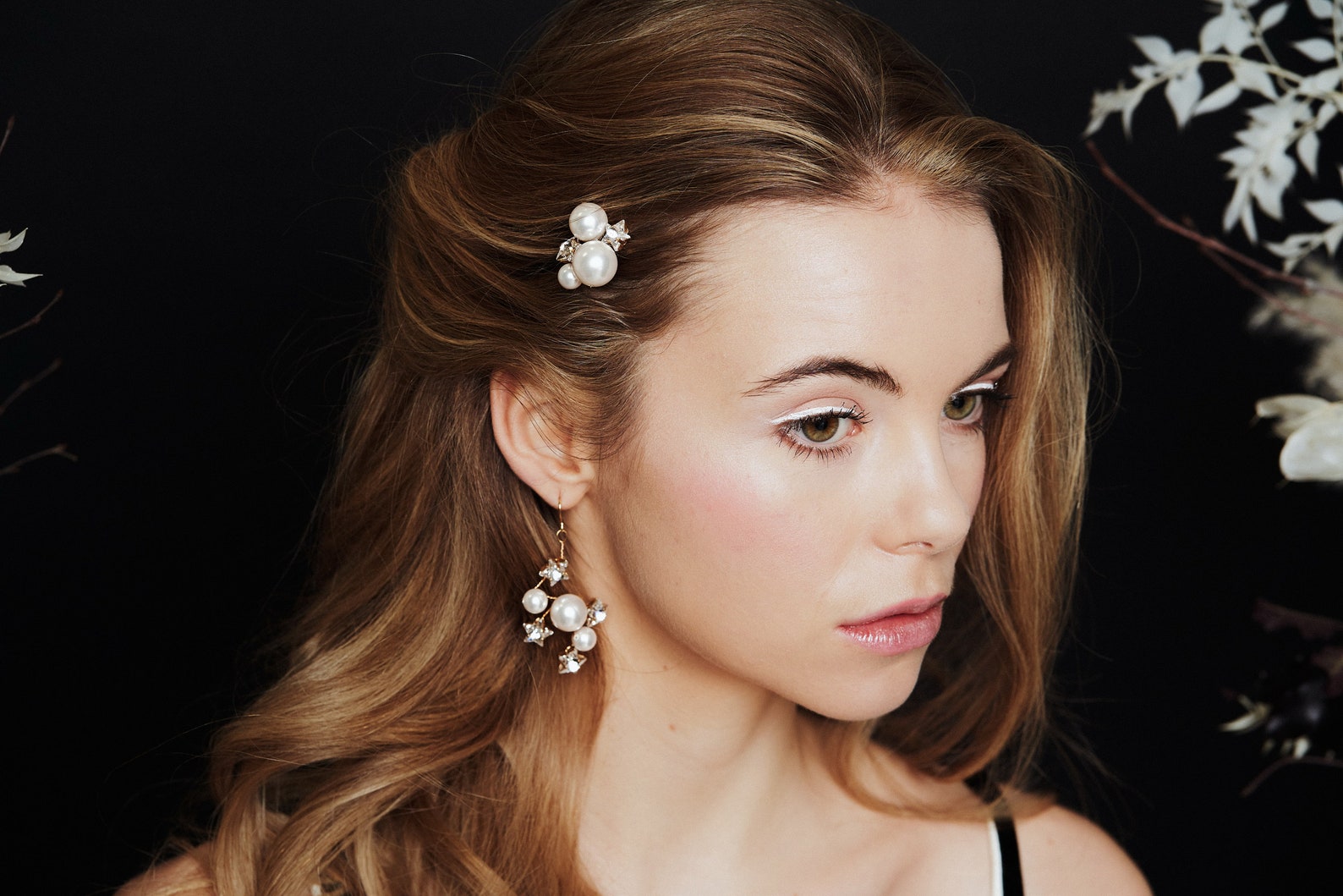 Star And Moon Bridal Jewellery Set Celestial Wedding Hair Etsy
