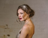 Mother of pearl flower wedding comb, statement pearl flower spray comb, large floral bridal hair comb - Iris