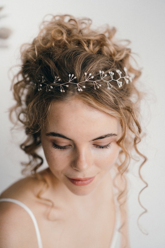 Celestial Swarovski Crystal Wedding Hair Vine, Cosmic Meteor  display picture 1
