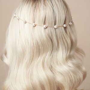 Modern Elegance Pearl Headband for a Timeless Modern Bride image 4