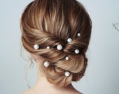 Exquisite Swarovski Pearls for Effortless Bridal Style: The Prudence Pearl Hairpins Set