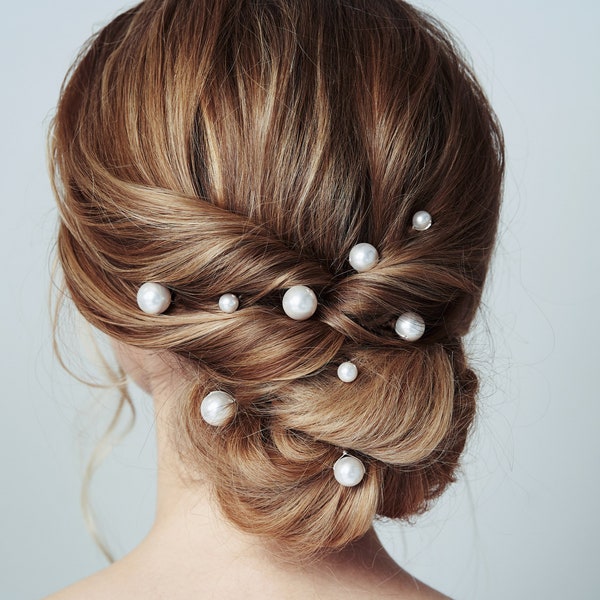 Exquise Swarovski-parels voor moeiteloze bruidsstijl: de Prudence Pearl Hairpins-set