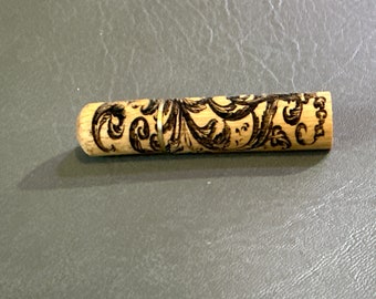 Laser Engraved Wooden Needle Holder wood design