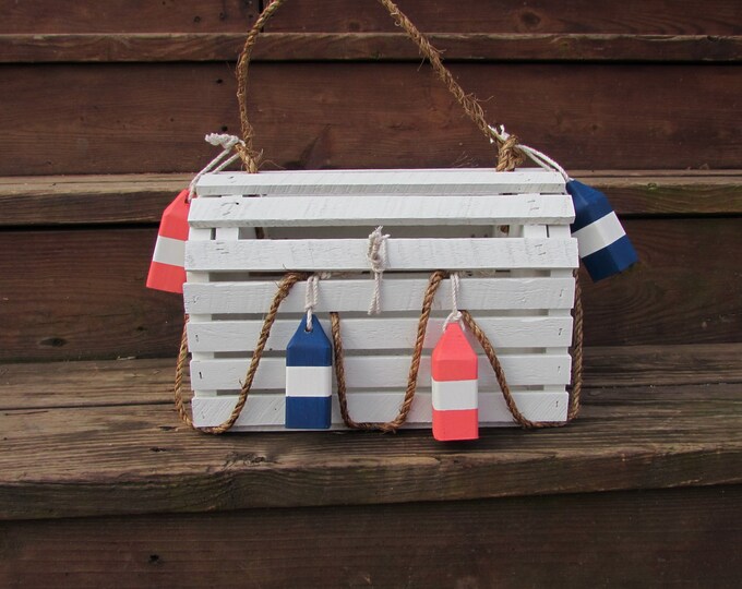 Nautical Wedding Lobster Trap Card Box. Wedding Card Box. Wood Card Box
