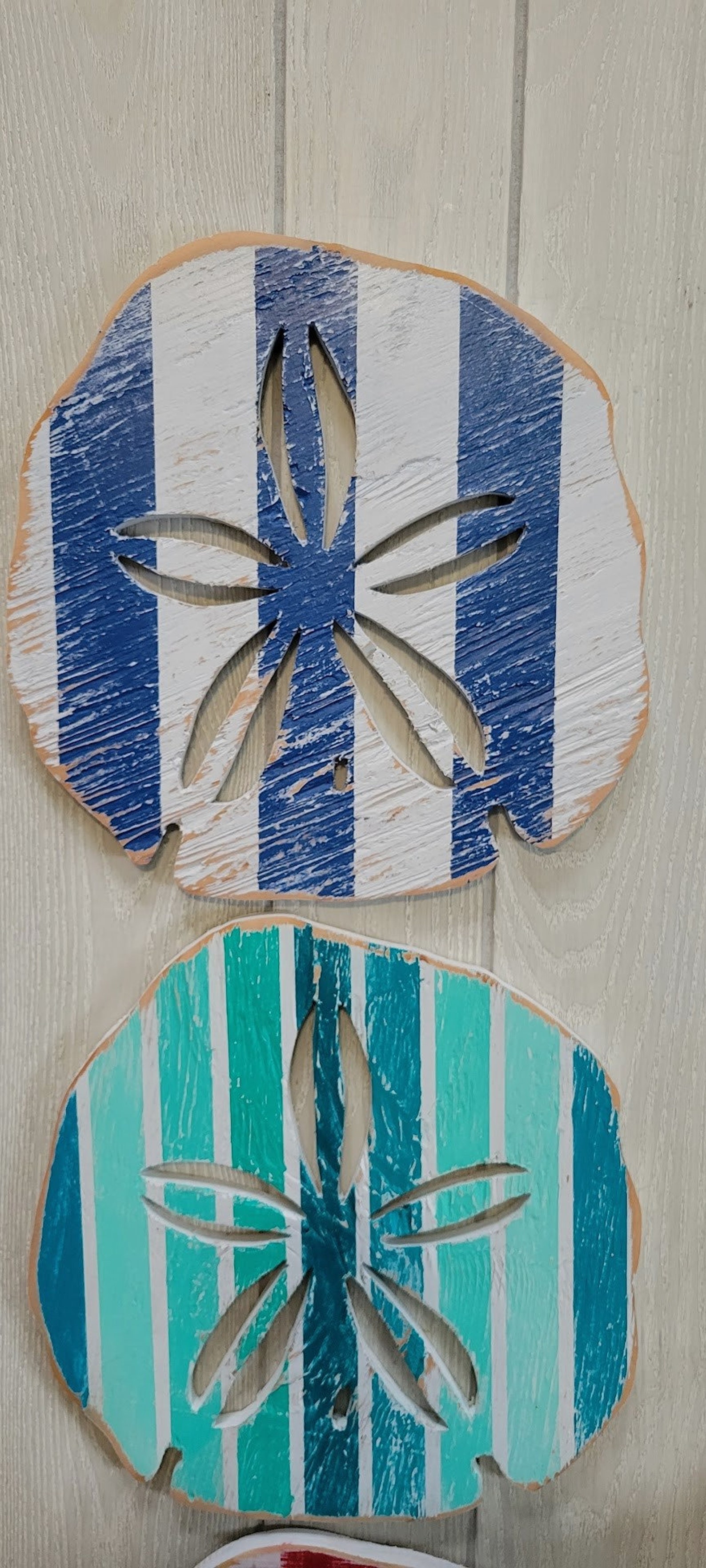 Wood Sand Dollar. 11 Inch Wooden Sand Dollar Wall Decor. Beach House ...
