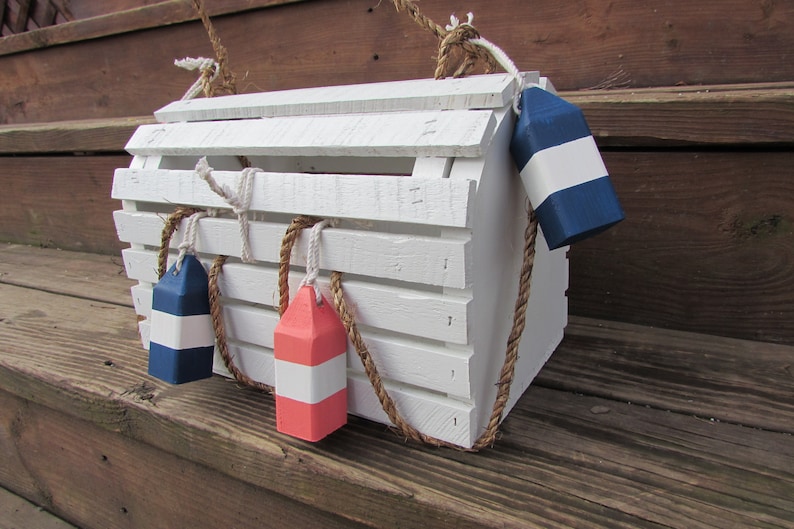 Nautical Wedding Lobster Trap Card Box. Wedding Card Box. Wood Etsy