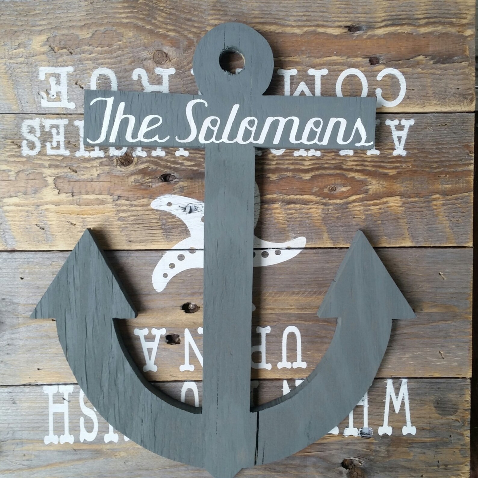 OOAK Reclaimed Wooden Anchor. Wood Anchor. Home Decor. Etsy