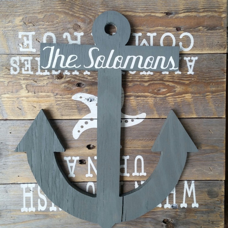 OOAK Reclaimed Wooden Anchor. Wood Anchor. Home Decor. Etsy