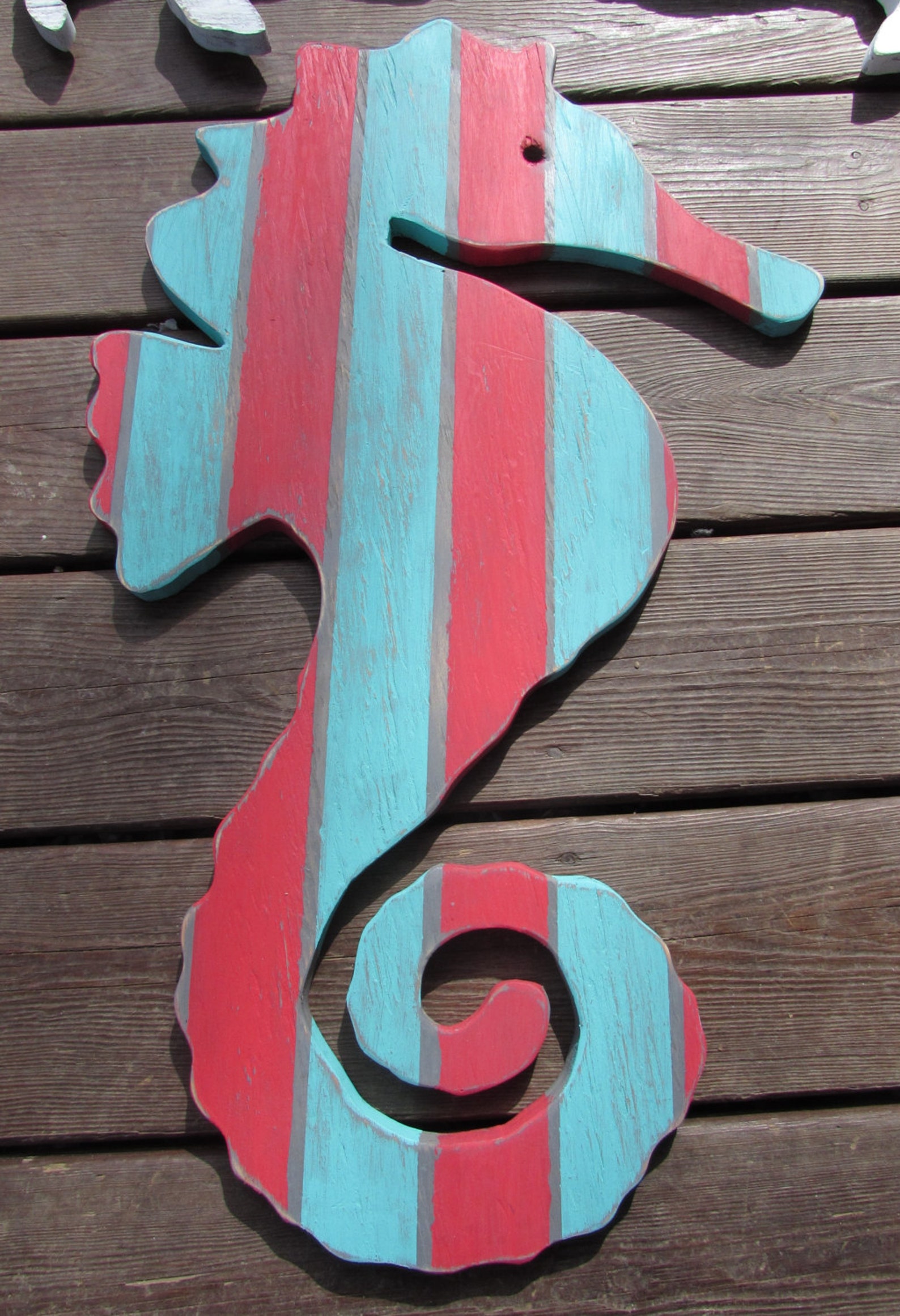 Seahorse Wall Art. Handmade Wooden Seahorse. Seahorse Sign. Etsy