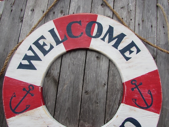 Welcome To The Lake Life Preserver Home Wall Decor Welcome To The Lake Life Preserver Home Wall Decor