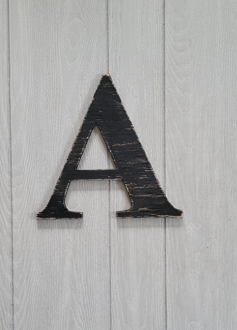 Rustic Letter Wall Art. 10 Wooden Letter Wall Decor. Etsy