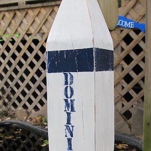 Custom 12&quot; Wood Buoy: Personalized Nautical Decor