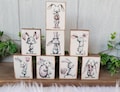 Whimsical Easter Bunny Wood Signs – Tiered Tray & Shelf Decor