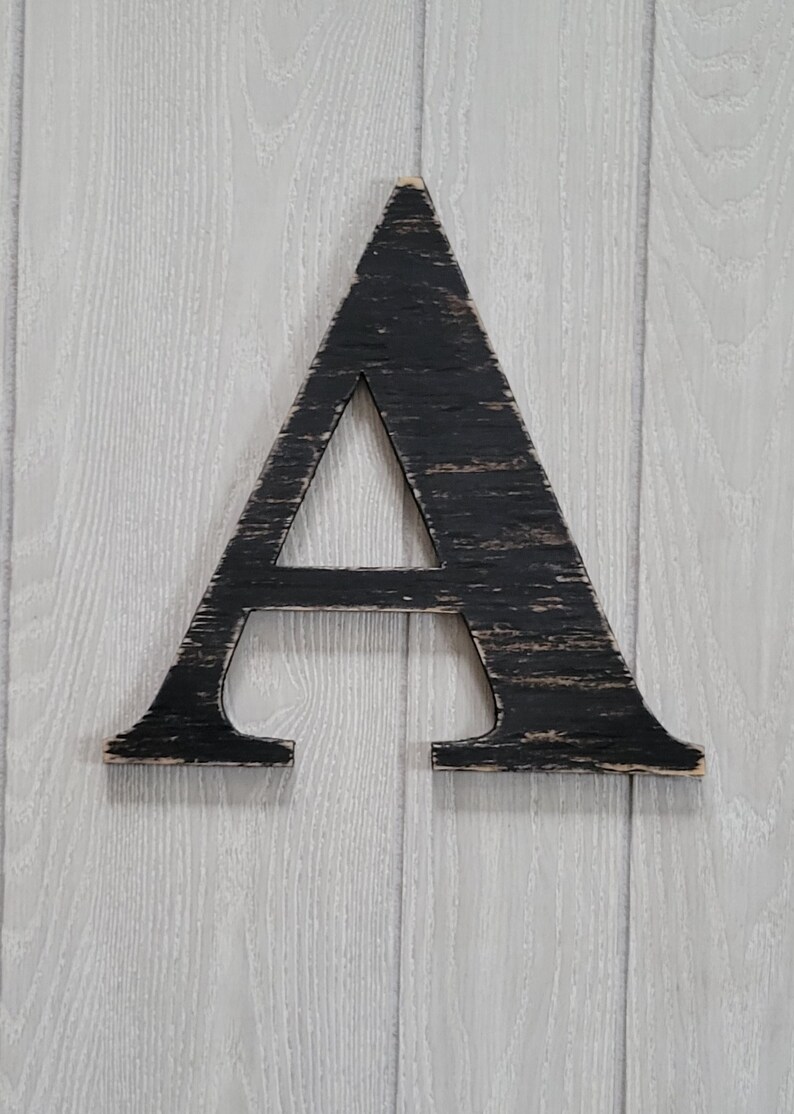 Rustic Letter Wall Art. 10 Wooden Letter Wall Decor. Etsy