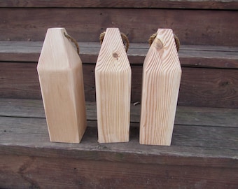 Boyas de madera sin terminar de 30 cm: decoración costera náutica DIY