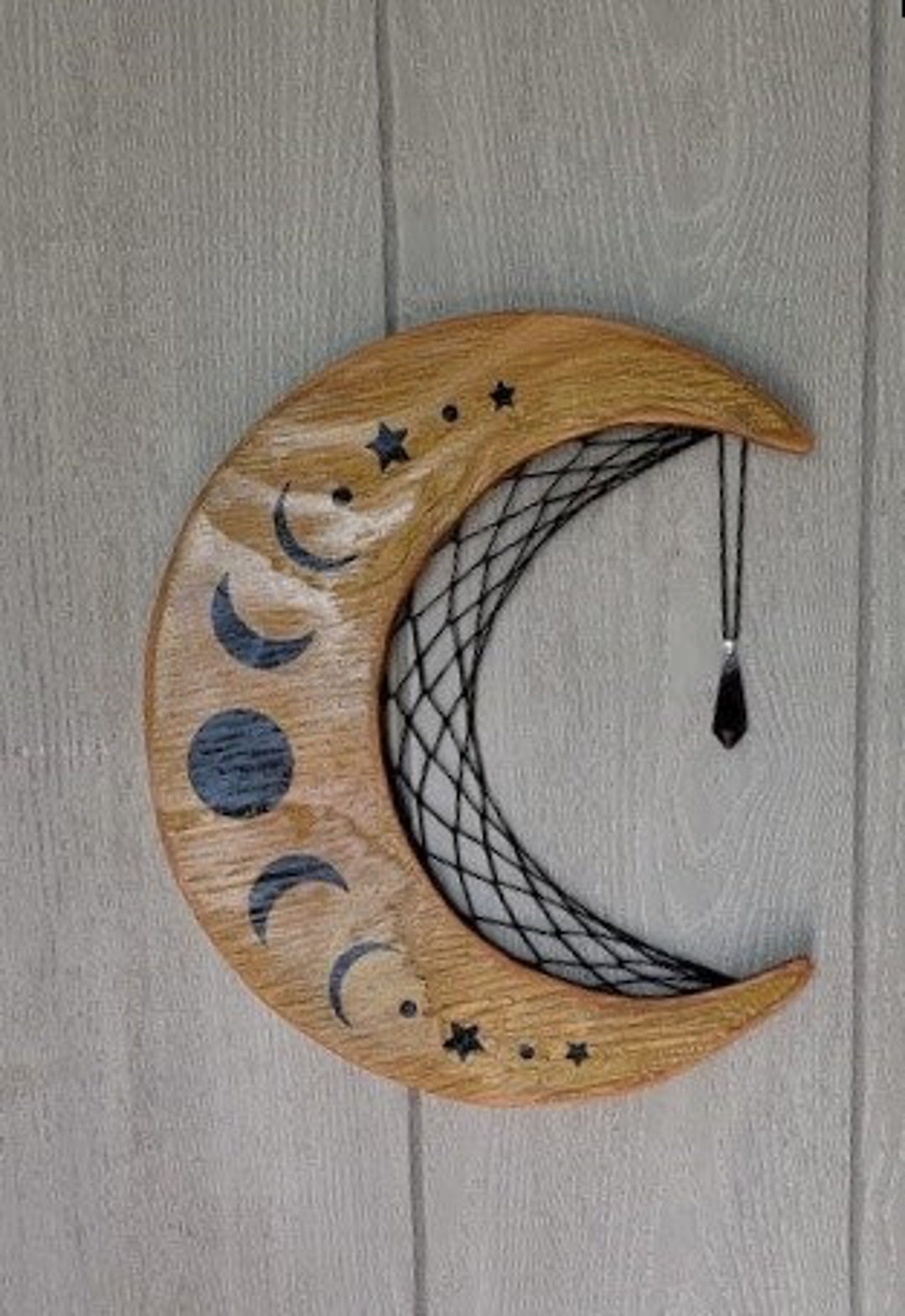 Crescent Moon Wall Hanging. Celestial Decor. Moon Decor. Moon Etsy