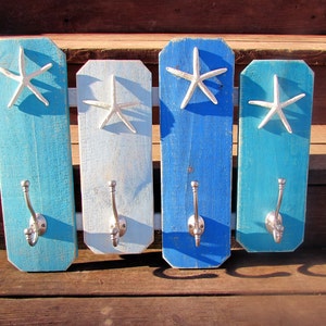 24&quot; Beach Fence Towel Rack. Starfish Towel Rack. Beach towel Rack. Coastal Towel Rack. Beach Coat Hook. Coastal Coat Rack. Functional Art.
