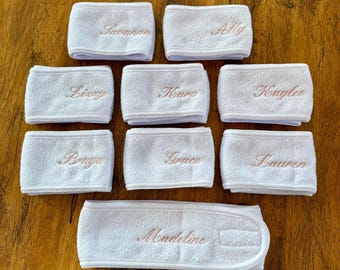 Makeup Headband | Spa Headband | Custom Headband | Embroidered Headband
