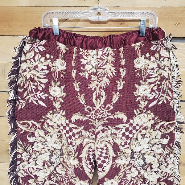 Upcycled Blanket Shorts with Fringe Detail, Custom Colors Available