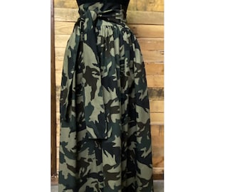 Camouflage on sale skirt maxi