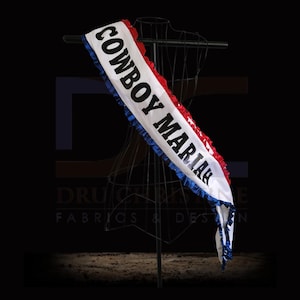 Concert Accessory for Cowboy Carter Inspired Sash Western Rodeo Accessory Customized Sash with Name Handmade with Rhinestones Option