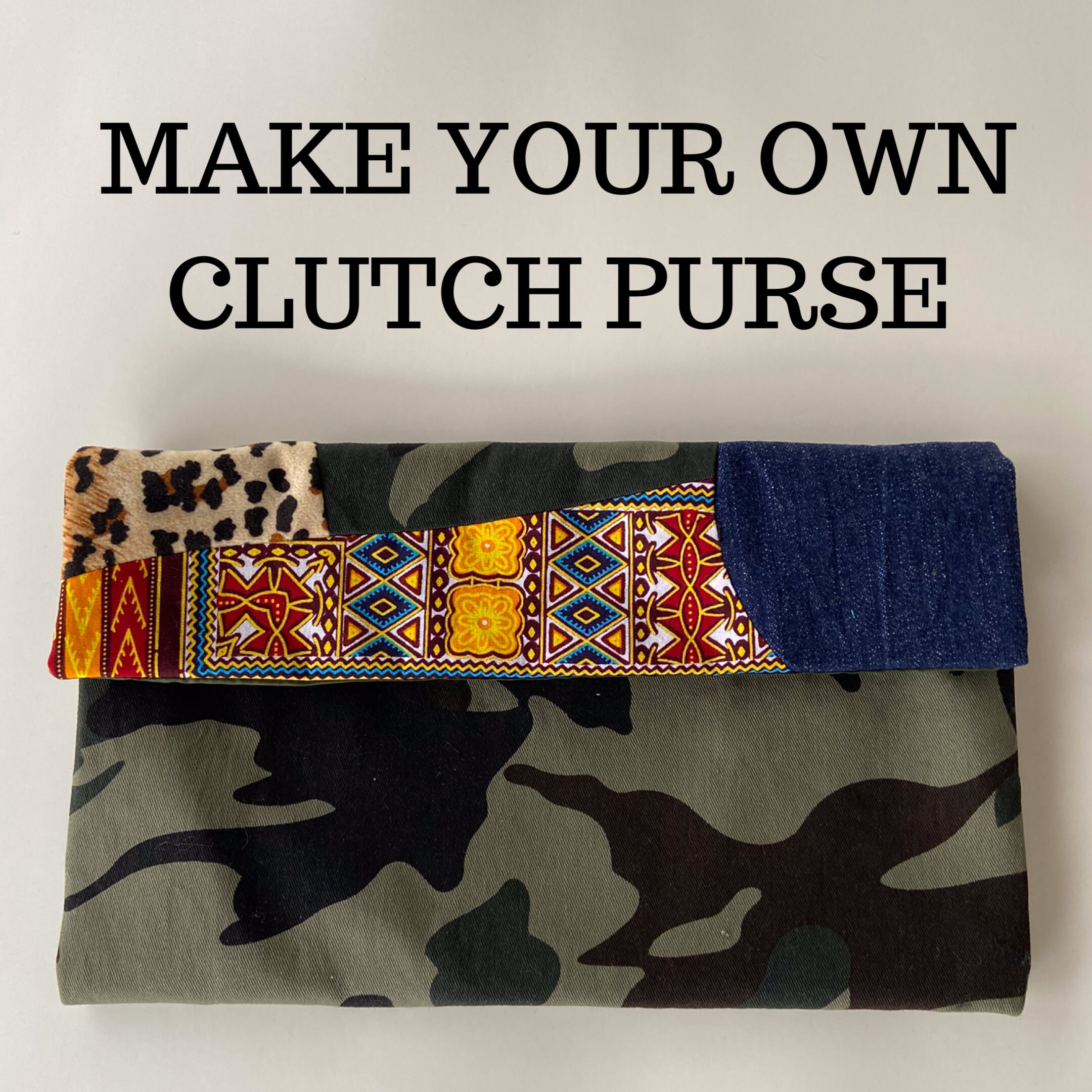 camouflage clutch purse