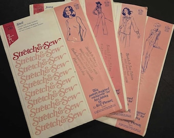Colección de jeans con patrones vintage seleccionados: Stretch & Sew de Ann Person