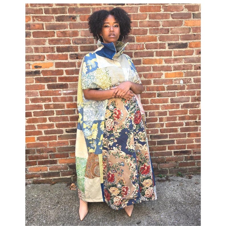 Patchwork Statement Cape