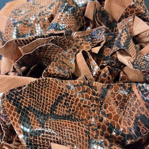 Genuine Upcycled Leather Scraps – One-of-a-Kind, Unique Pieces, Leather Remnants, Soft Leather Scraps, DIY Material, Cowhide for Crafts