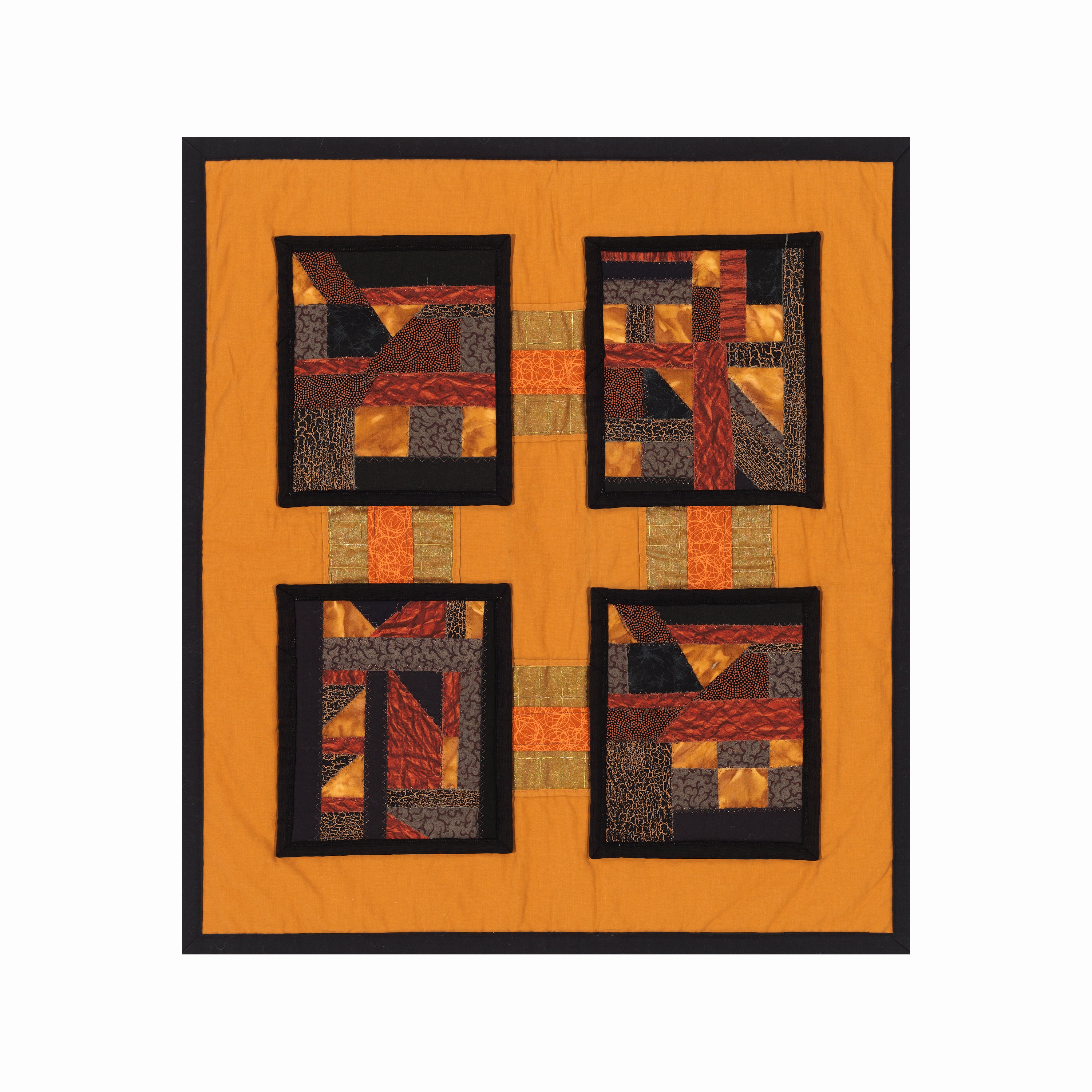 Abstract Art Quilt Wall Hanging Modern Geometric Patchwork Etsy UK