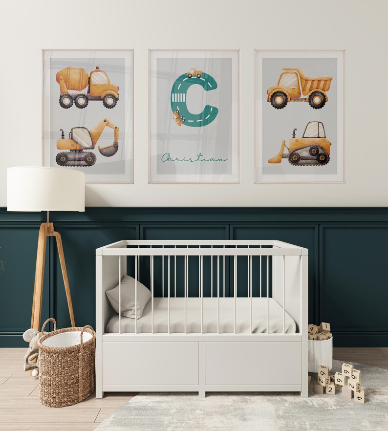 Printable Nursery Art Wall Decor - Custom Name Nursery Prints - Custom ...