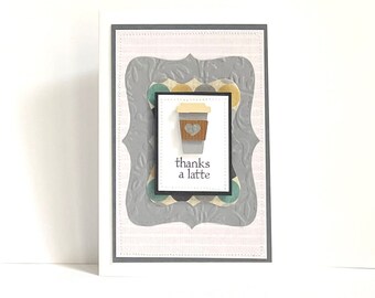 Thanks A Latte Handmade Card