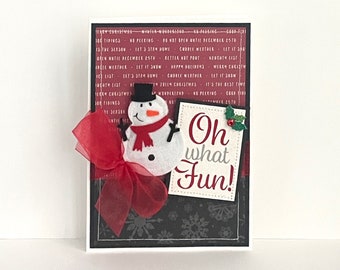 Handgemachte Weihnachtskarte