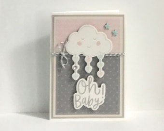 New Baby Girl Handmade Card