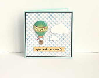 You Make Me Smile Handmade Card