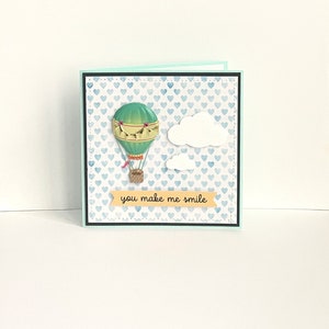 You Make Me Smile Tarjeta hecha a mano