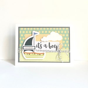 New Baby Boy Handmade Card image 1