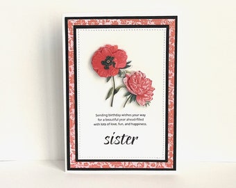 Sister Birthday Handmade Card