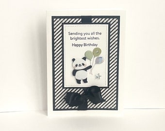 Birthday Panda Handmade Card