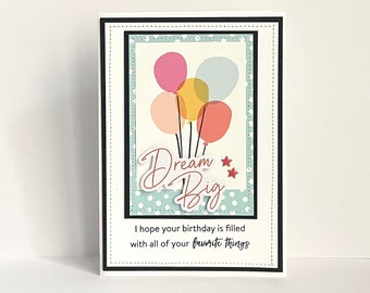 Birthday Dream Big Handmade Card