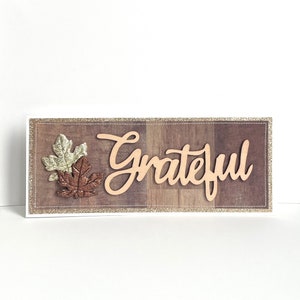 Grateful Autumn Handmade Card image 1