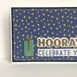 Carte d'anniversaire faite main