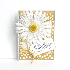Tarjeta hecha a mano "Hola Sunshine"