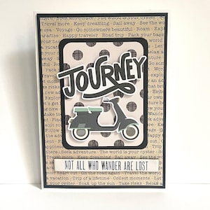 Biglietto di auguri fatto a mano "Viaggio"