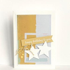 Carte d'anniversaire faite main
